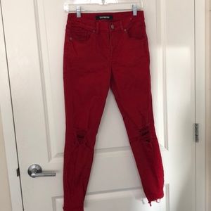 Red express jeans